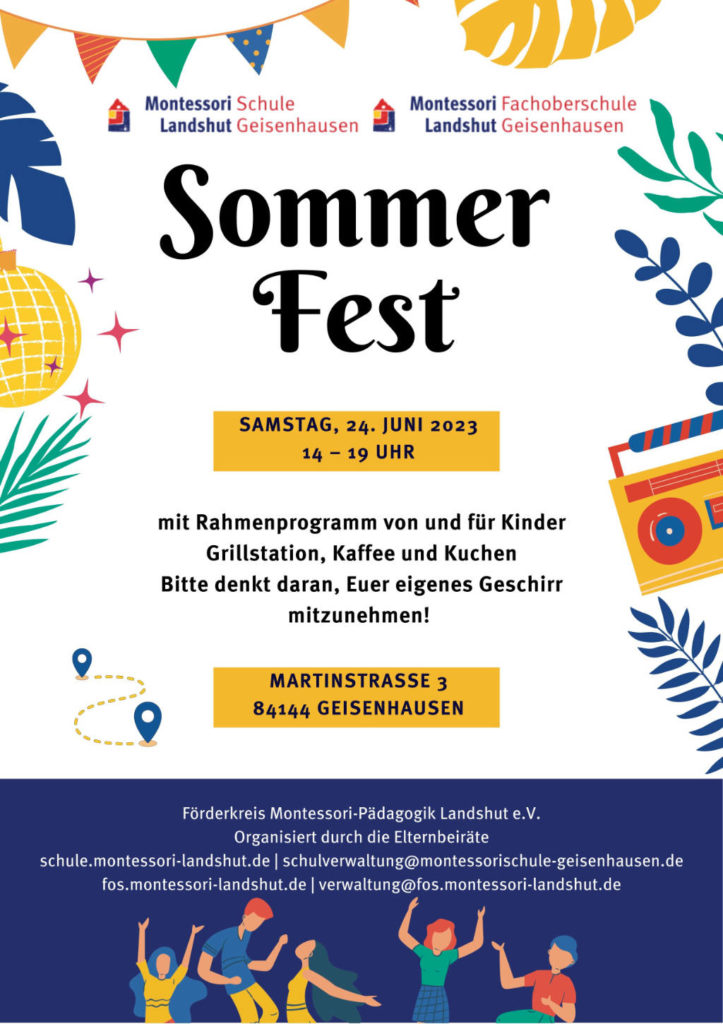 Sommerfest 2023 Montessori Schule Geisenhausen