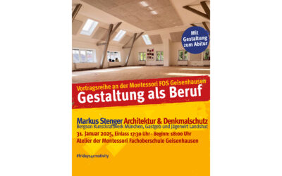 Vortragsreihe Gestaltung als Beruf – Architektur & Denkmalschutz