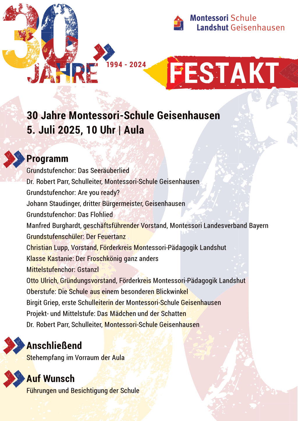 Festakt-2025-Programm-1024 Programm FEstakt 30 Jahre Montessori-Schule Geisenhausen